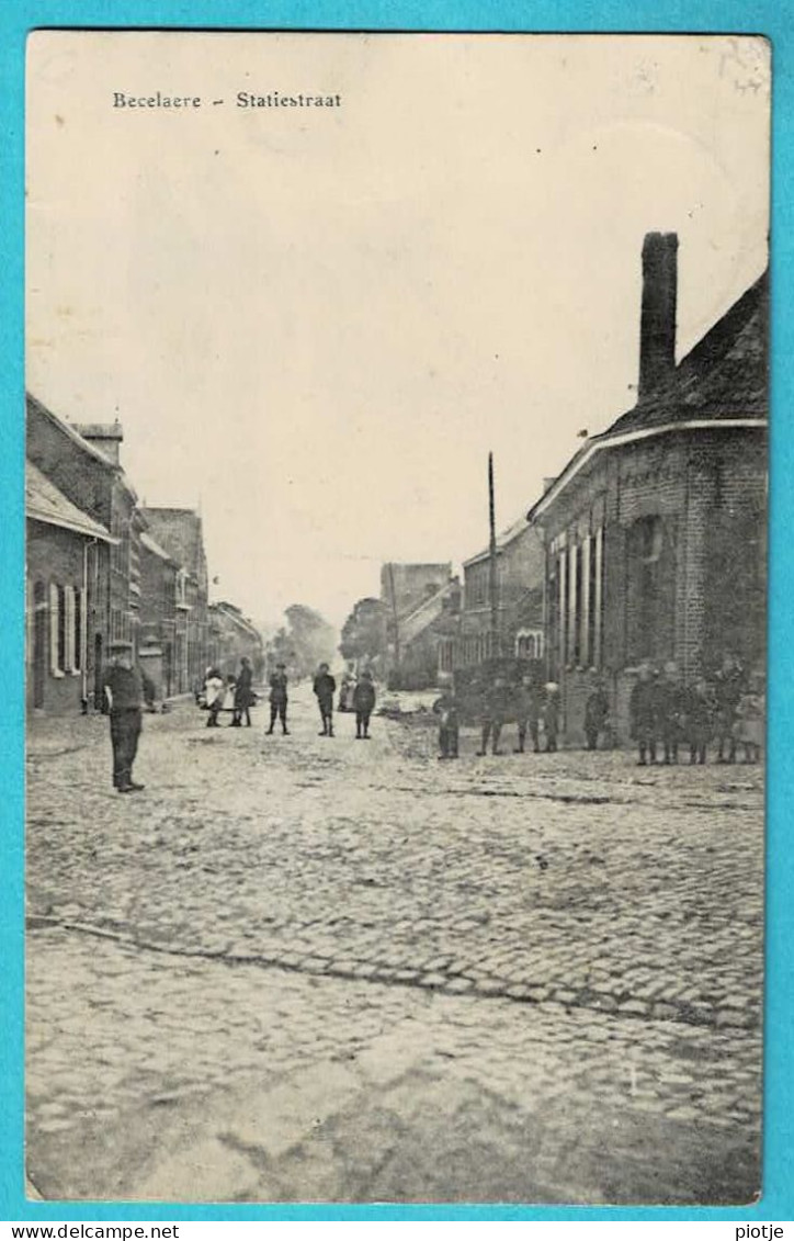 * Beselare - Becelaere (Zonnebeke - West Vlaanderen) * Statiestraat, Rue De La Gare, Animée, Zeldzaam, Unique, TOP - Zonnebeke