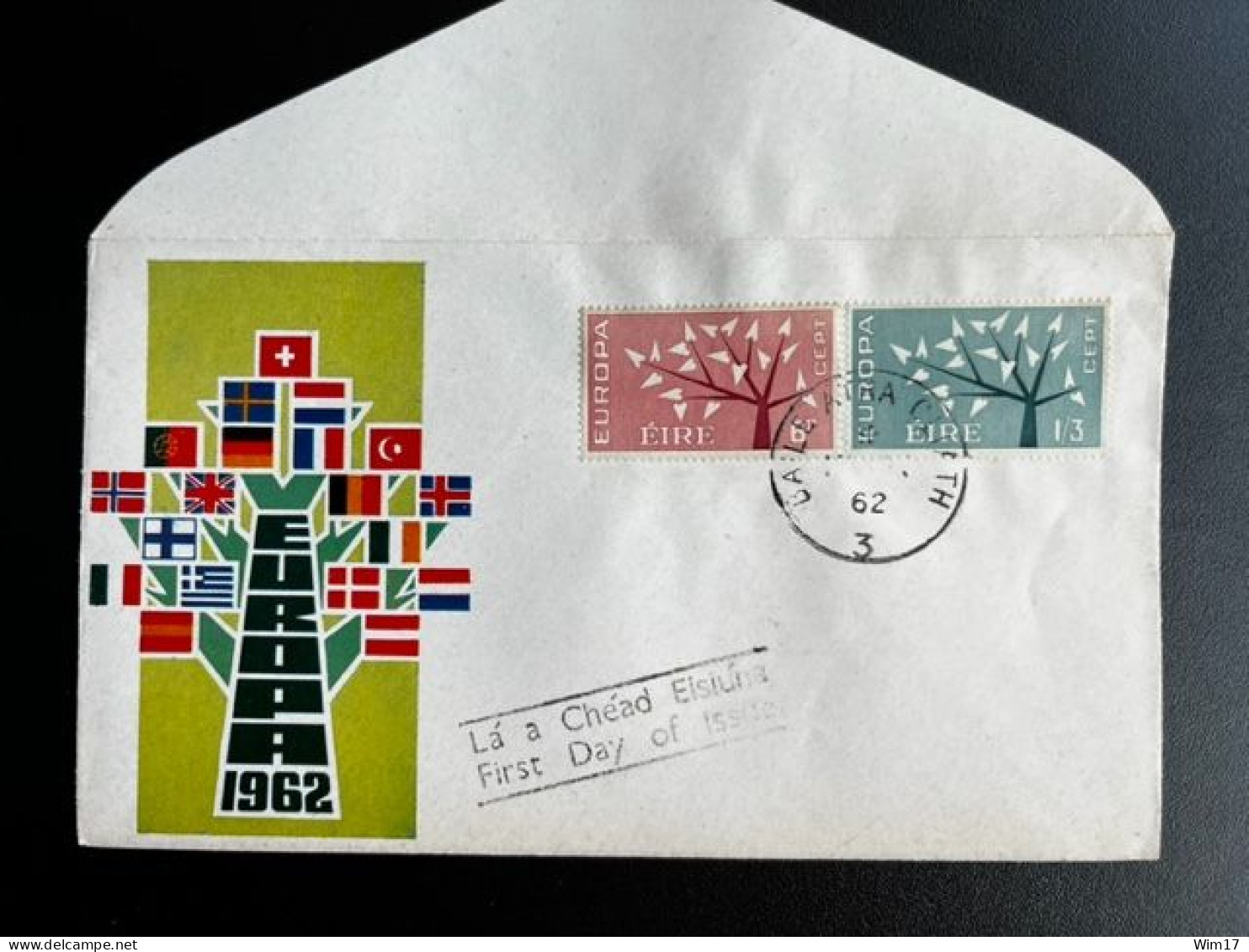 IRELAND EIRE 1962 FDC EUROPA CEPT BLANC IERLAND - FDC