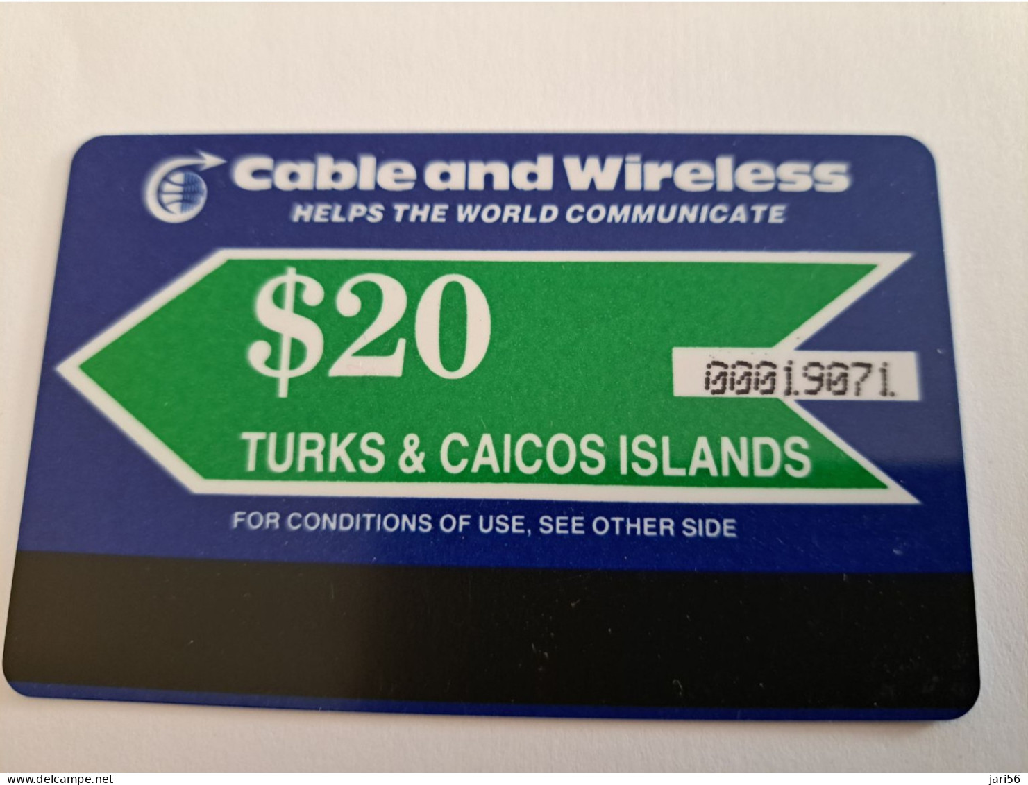 TURKS & CAICOS ISLANDS $ 20,-  AUTELCA CARDS 1E ISSUE  Prepaid      MINT CARD   **13664** - Turks- En Caicoseilanden