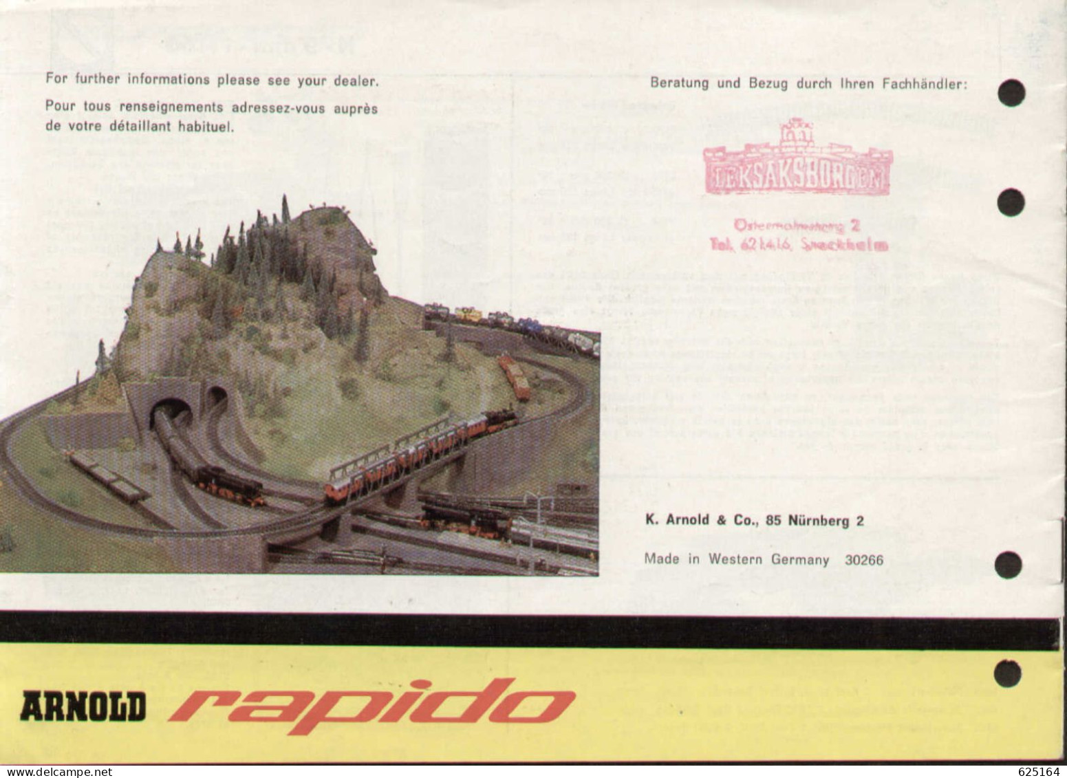 Catalogue ARNOLD RAPIDO 1966 Novelties Spur N 1:160 9 Mm - En Allemand, Anglais Et Français - Deutsch