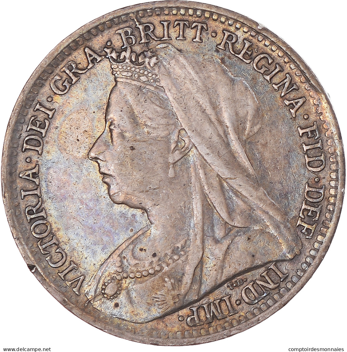 Monnaie, Grande-Bretagne, Victoria, 3 Pence, 1897, Londres, SPL, Argent, KM:777 - F. 3 Pence