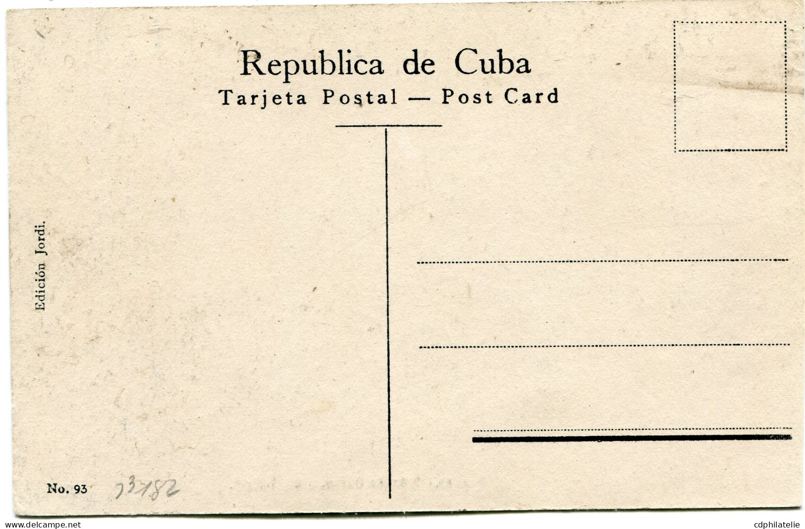 CUBA CARTE POSTALE NEUVE -HABANA -RINA DE GALLOS -COOK-FIGHT - Storia Postale