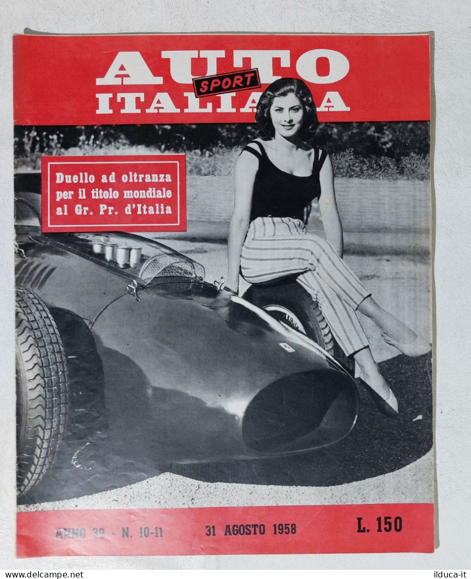 I114943 Auto Italiana Sport A. 39 Nr 10/11 1958 - Lotus 1500 - Monza Formula 1 - Motores
