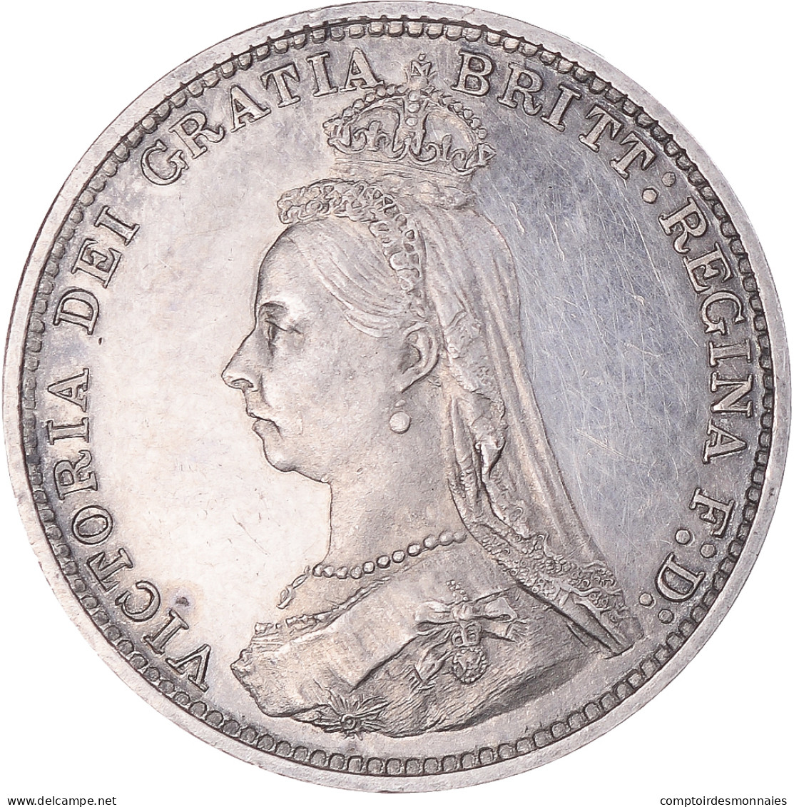 Monnaie, Grande-Bretagne, Victoria, 3 Pence, 1887, Londres, Maundy, SPL, Argent - Maundy Sets & Commémoratives