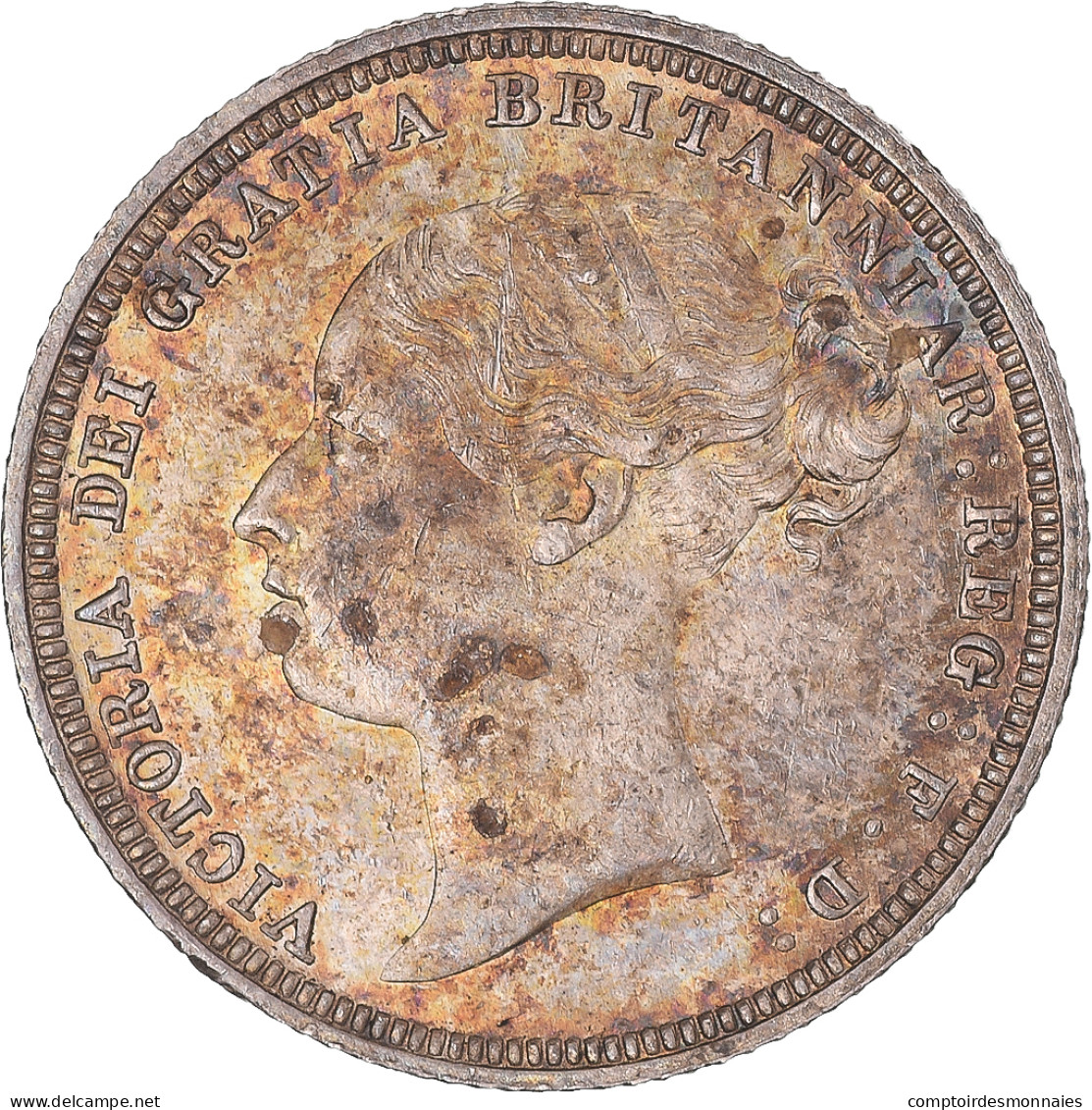 Monnaie, Grande-Bretagne, Victoria, 6 Pence, 1881, Londres, SPL, Argent, KM:757 - H. 6 Pence