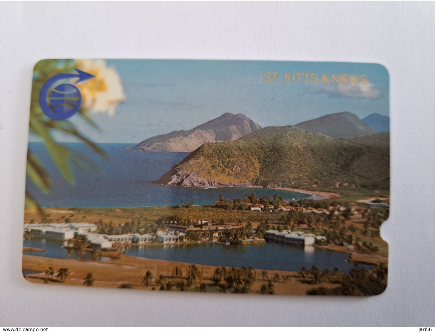 ST KITTS & NEVIS  / FRIGATE BAY / GPT CARD $10,-   1CSKB     NO STK- 1B  / DEEP NOTCH !!  Fine Used CARD  **13668** - Saint Kitts & Nevis