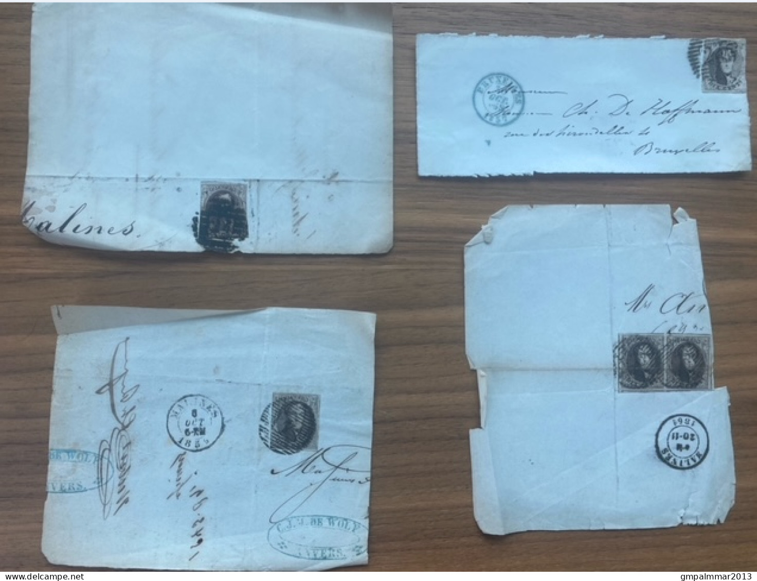 Lot Van 10 Briefstukken Allen Gefrankeerd Met MEDAILLON 10 Cent  ; Details En Staat Zie 4 Scans  ! LOT 251 - 1849-1865 Médaillons (Autres)