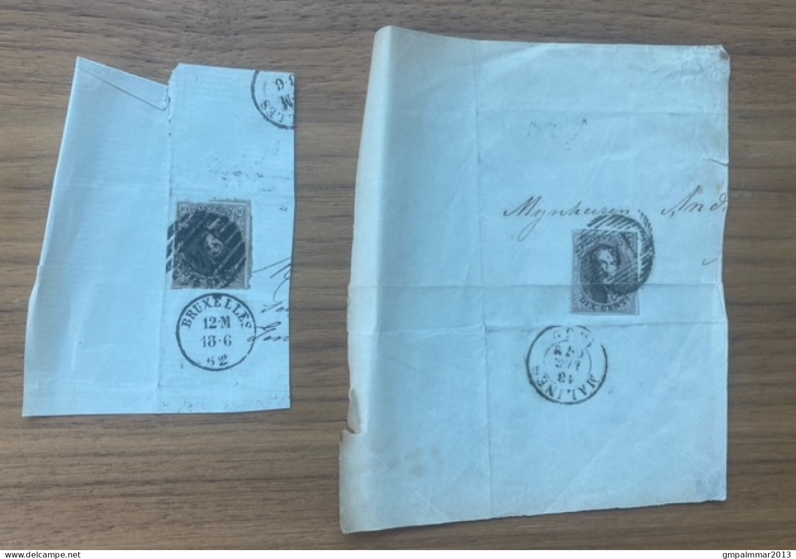 Lot Van 10 Briefstukken Allen Gefrankeerd Met MEDAILLON 10 Cent  ; Details En Staat Zie 4 Scans  ! LOT 251 - 1849-1865 Medallions (Other)