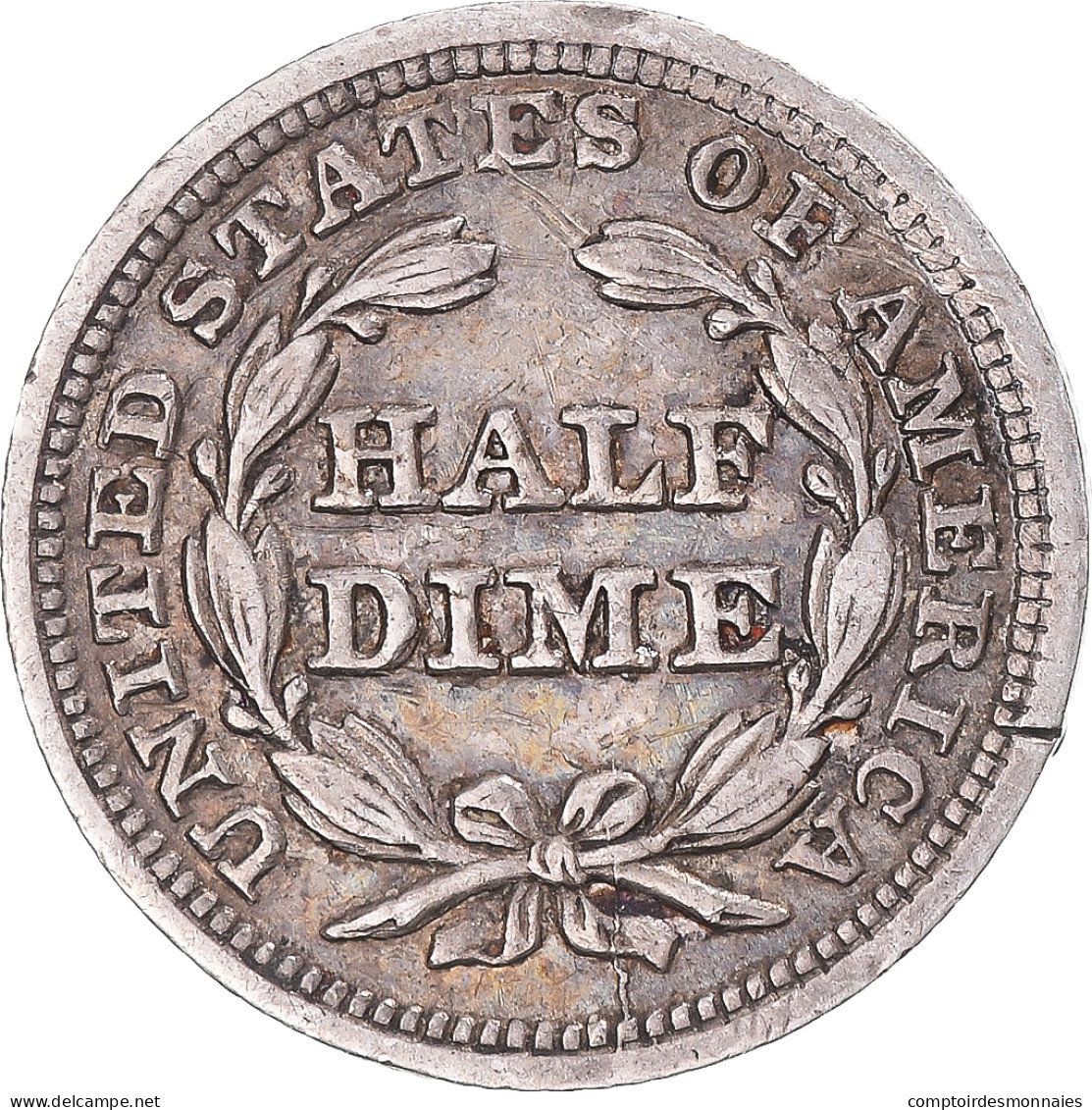 Monnaie, États-Unis, Seated Liberty Half Dime, Half Dime, 1845, U.S. Mint - Half Dimes (Mezzi Dimes)