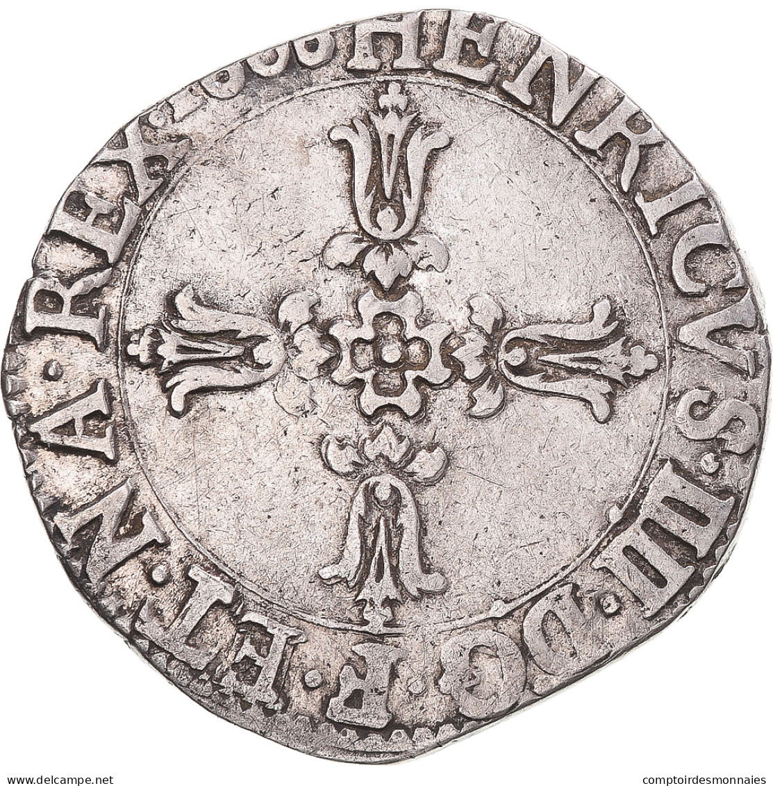 Monnaie, France, Henri IV, 1/4 Ecu, 1606, La Rochelle, TTB, Argent, Gadoury:597 - 1589-1610 Heinrich IV.