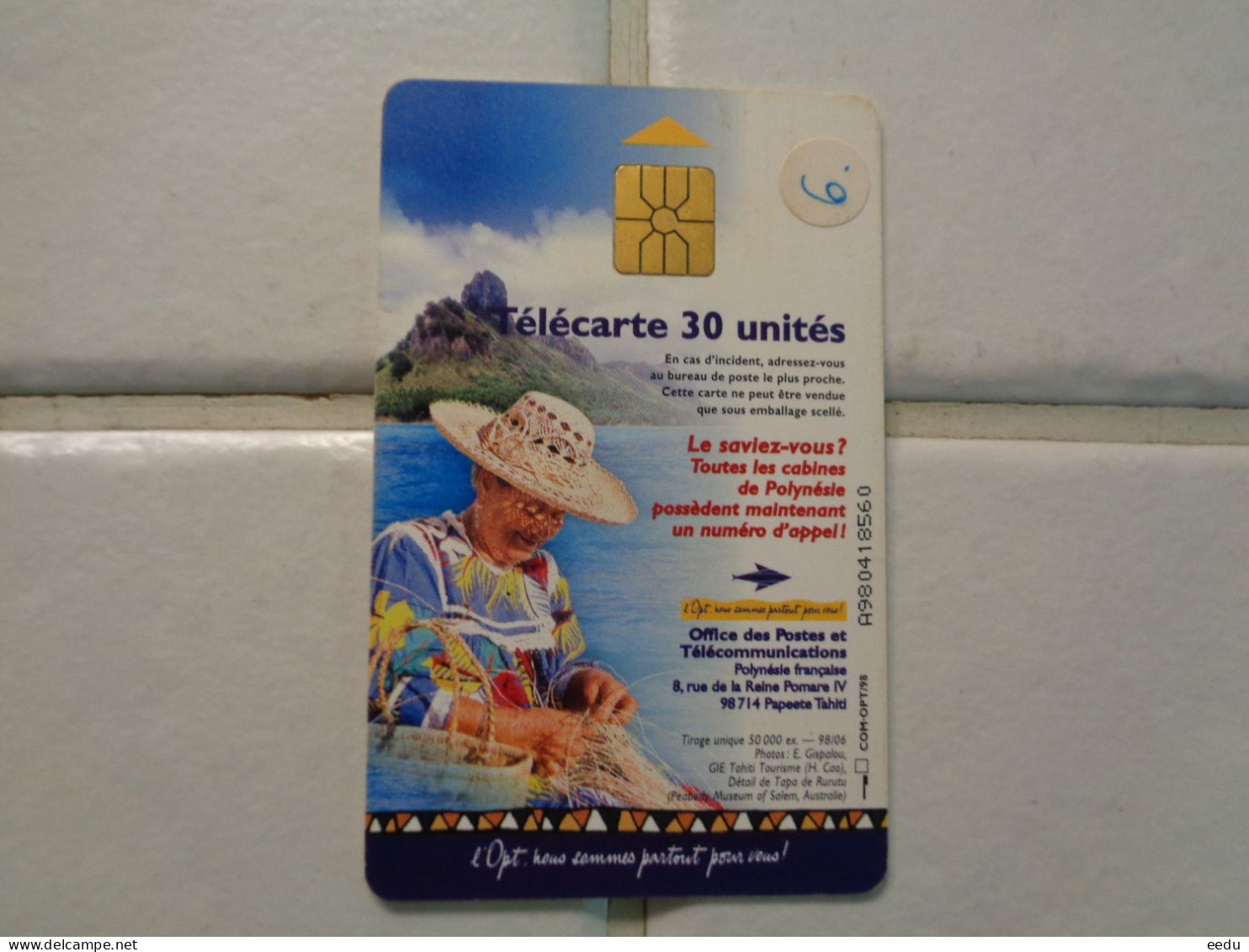 French Polynesia Phonecard - Polynésie Française