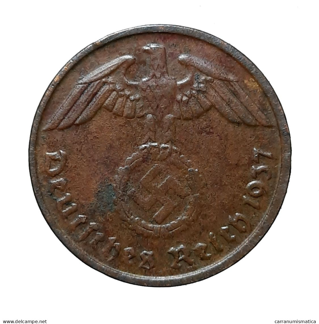 [NC] GERMANIA - 2 REICHSPFENNIG 1937 D (nc8837) - 2 Reichspfennig