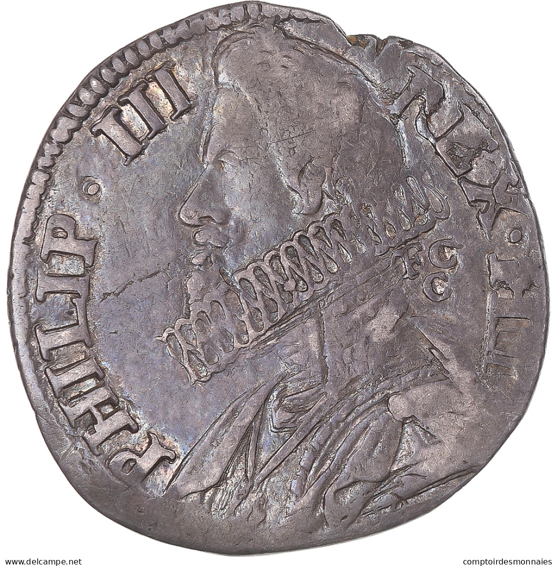 Monnaie, Italie, Kingdom Of Naples, Filippo III, 15 Grana, 1619, Naples, TTB - Napoli & Sicilia