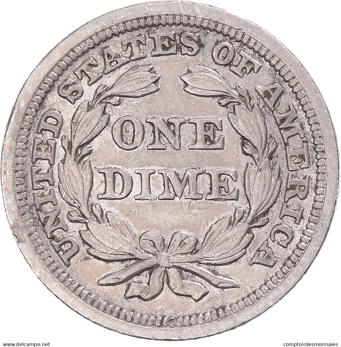États-Unis, Dime, Seated Liberty Dime, 1850, U.S. Mint, Argent, TTB - Half Dimes (Mezzi Dimes)