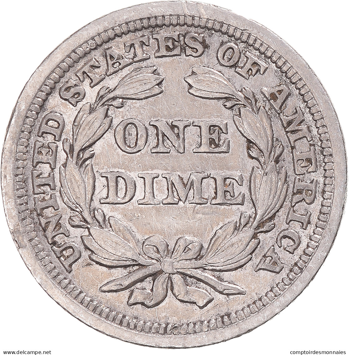 États-Unis, Dime, Seated Liberty Dime, 1850, U.S. Mint, Argent, TTB - Half Dime