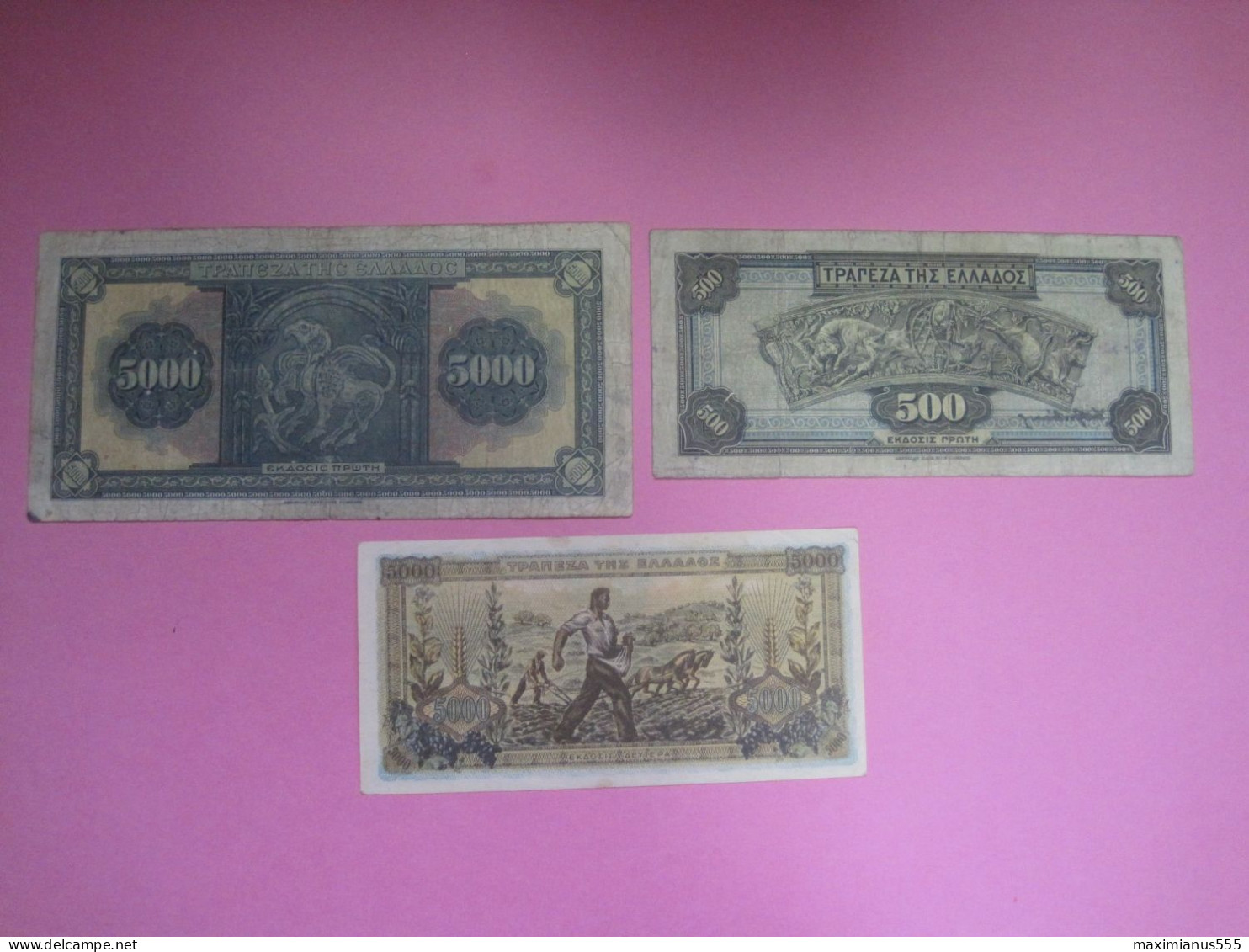 Greece Lot 3 Banknotes 1932, 42 - Grèce