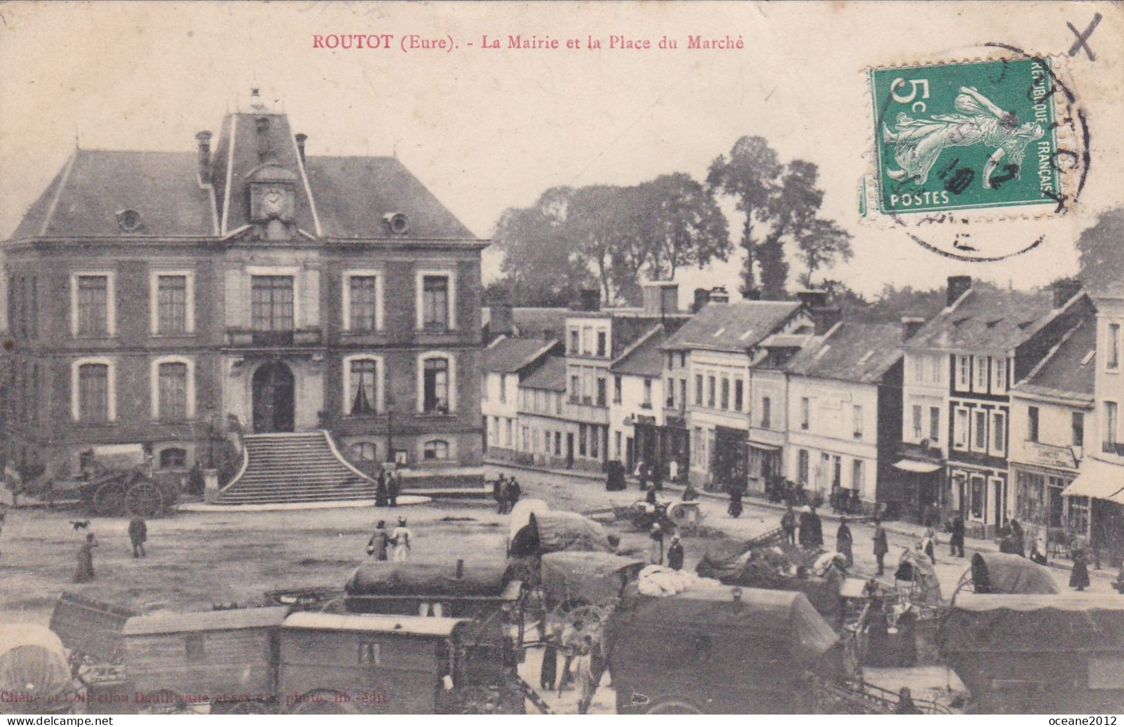 [27] Eure. Routôt. La Mairie Et La Place Du Marché - Routot