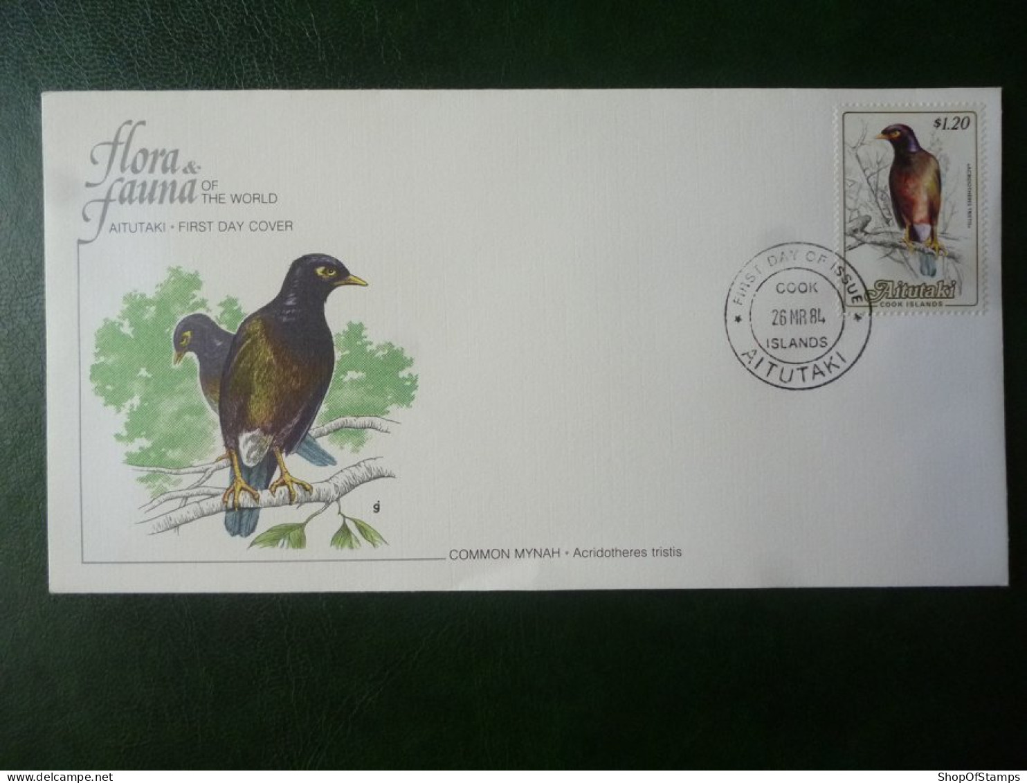 AITUTAKI  FAUNA & FLORA COLOURFUL FDC  [1] - Thourotte