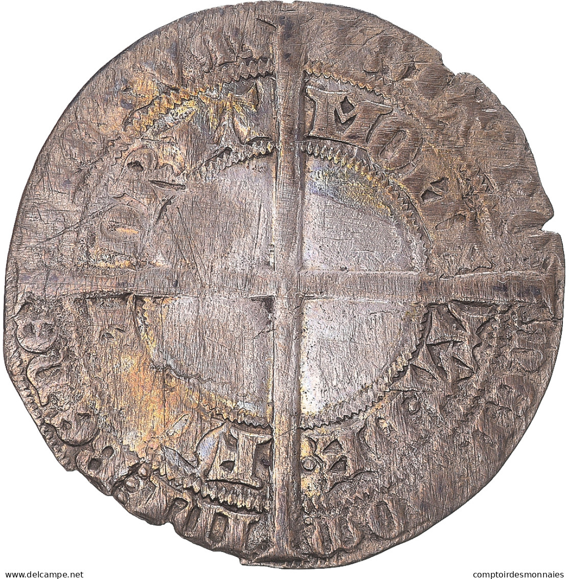 Monnaie, Pays-Bas Bourguignons, Philippe Le Hardi, Double Gros Jongelaar, 1387 - Autres & Non Classés