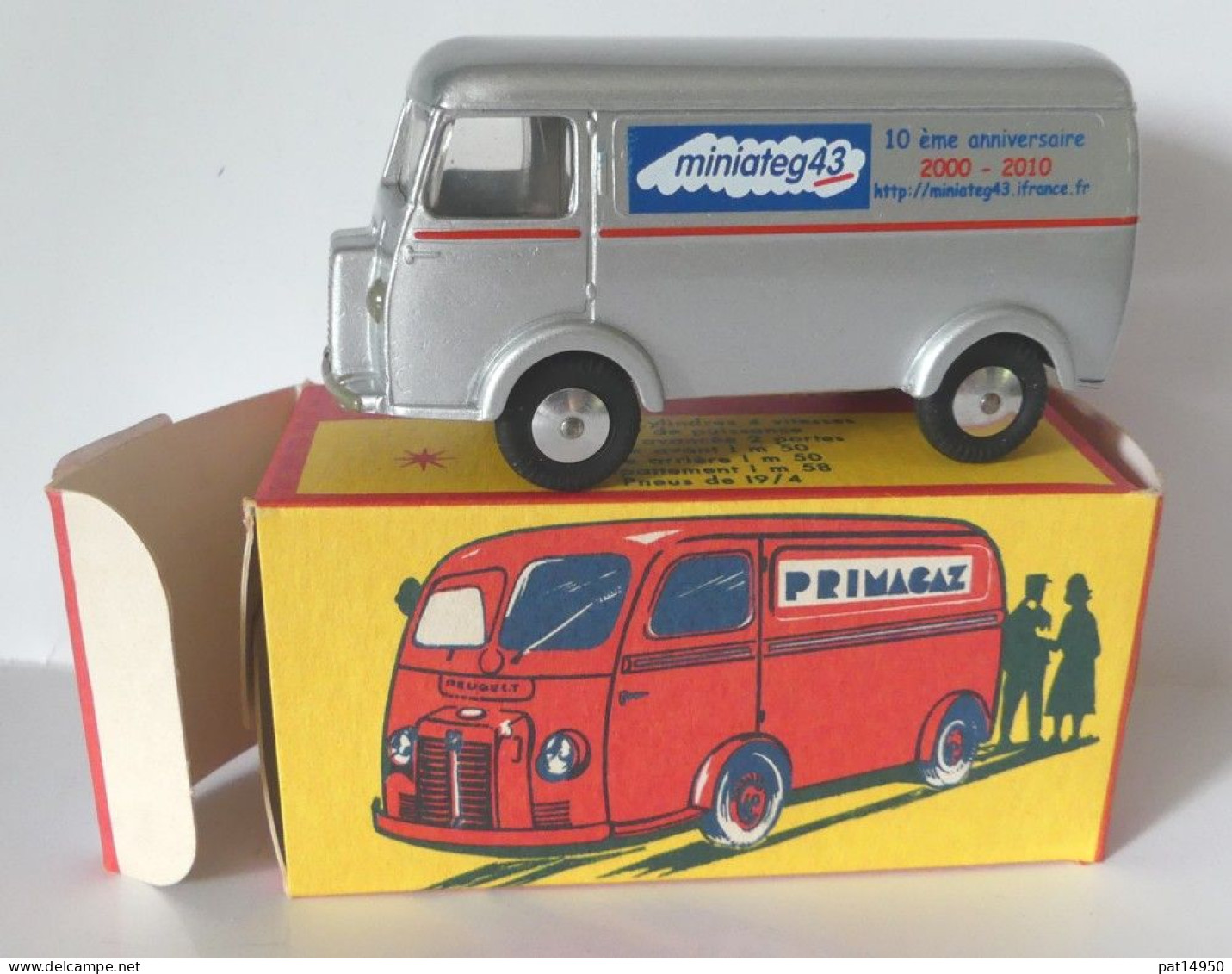 PAT14950 PEUGEOT D4A 10ème ANNIVERSAIRE MINIATEG 43  Marque ELIGOR QUIRALU - Werbemodelle - Alle Marken