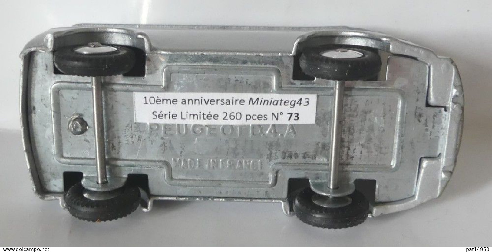 PAT14950 PEUGEOT D4A 10ème ANNIVERSAIRE MINIATEG 43  Marque ELIGOR QUIRALU - Werbemodelle - Alle Marken