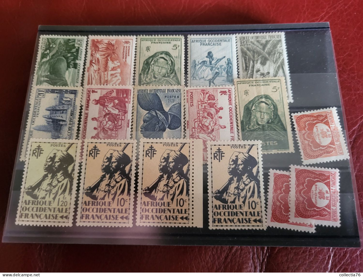 LOT 5000 TIMBRES COLONIES AFRIQUE ASIE OCEANIE PACIFIQUE MEMEL ST PIERRE MIQUELON NEUFS ET OBLITERES VOIR ANNONCE - Sammlungen