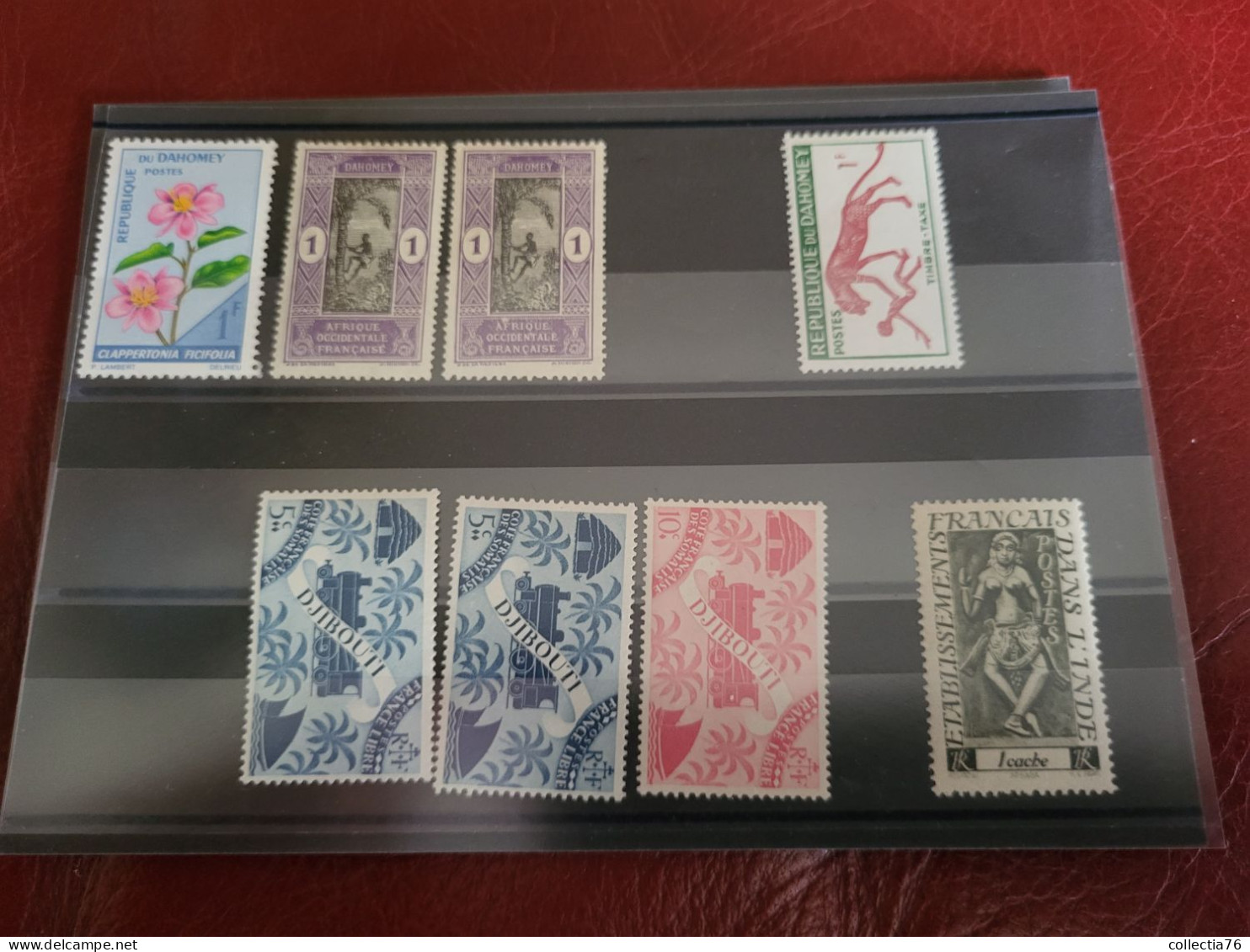 LOT 5000 TIMBRES COLONIES AFRIQUE ASIE OCEANIE PACIFIQUE MEMEL ST PIERRE MIQUELON NEUFS ET OBLITERES VOIR ANNONCE