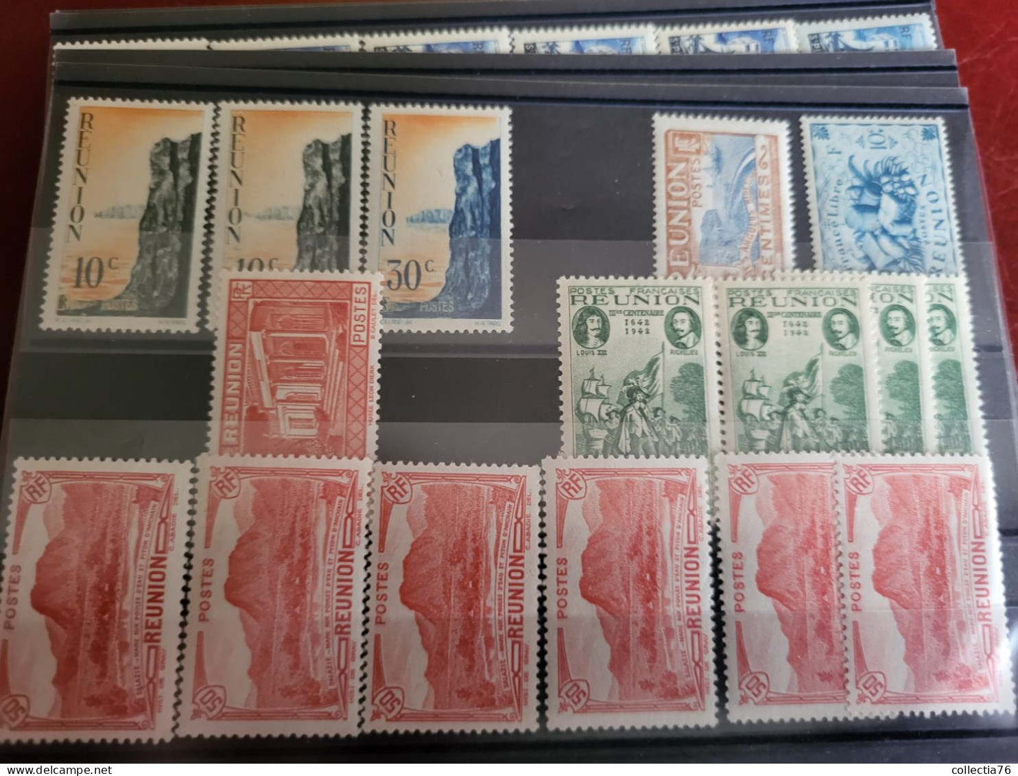 LOT 5000 TIMBRES COLONIES AFRIQUE ASIE OCEANIE PACIFIQUE MEMEL ST PIERRE MIQUELON NEUFS ET OBLITERES VOIR ANNONCE