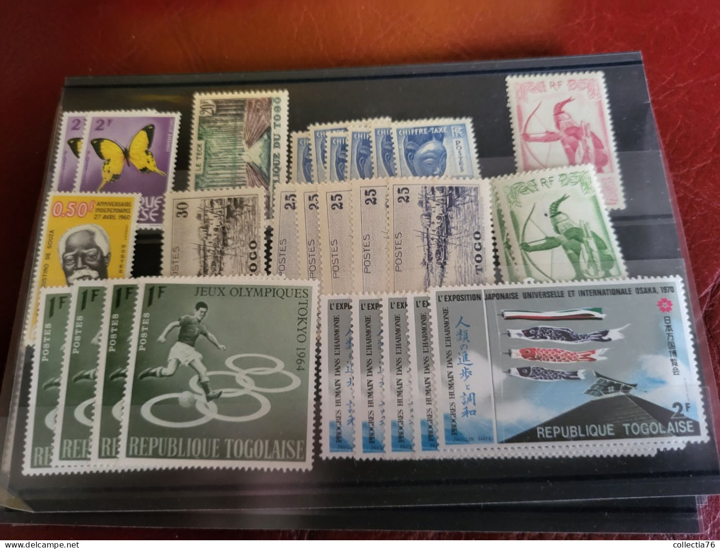 LOT 5000 TIMBRES COLONIES AFRIQUE ASIE OCEANIE PACIFIQUE MEMEL ST PIERRE MIQUELON NEUFS ET OBLITERES VOIR ANNONCE