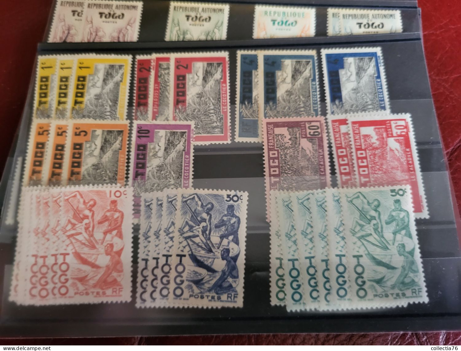 LOT 5000 TIMBRES COLONIES AFRIQUE ASIE OCEANIE PACIFIQUE MEMEL ST PIERRE MIQUELON NEUFS ET OBLITERES VOIR ANNONCE