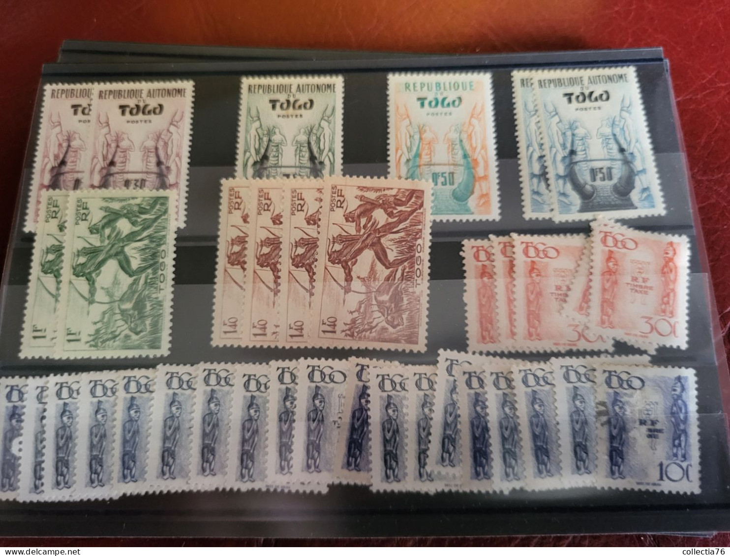 LOT 5000 TIMBRES COLONIES AFRIQUE ASIE OCEANIE PACIFIQUE MEMEL ST PIERRE MIQUELON NEUFS ET OBLITERES VOIR ANNONCE