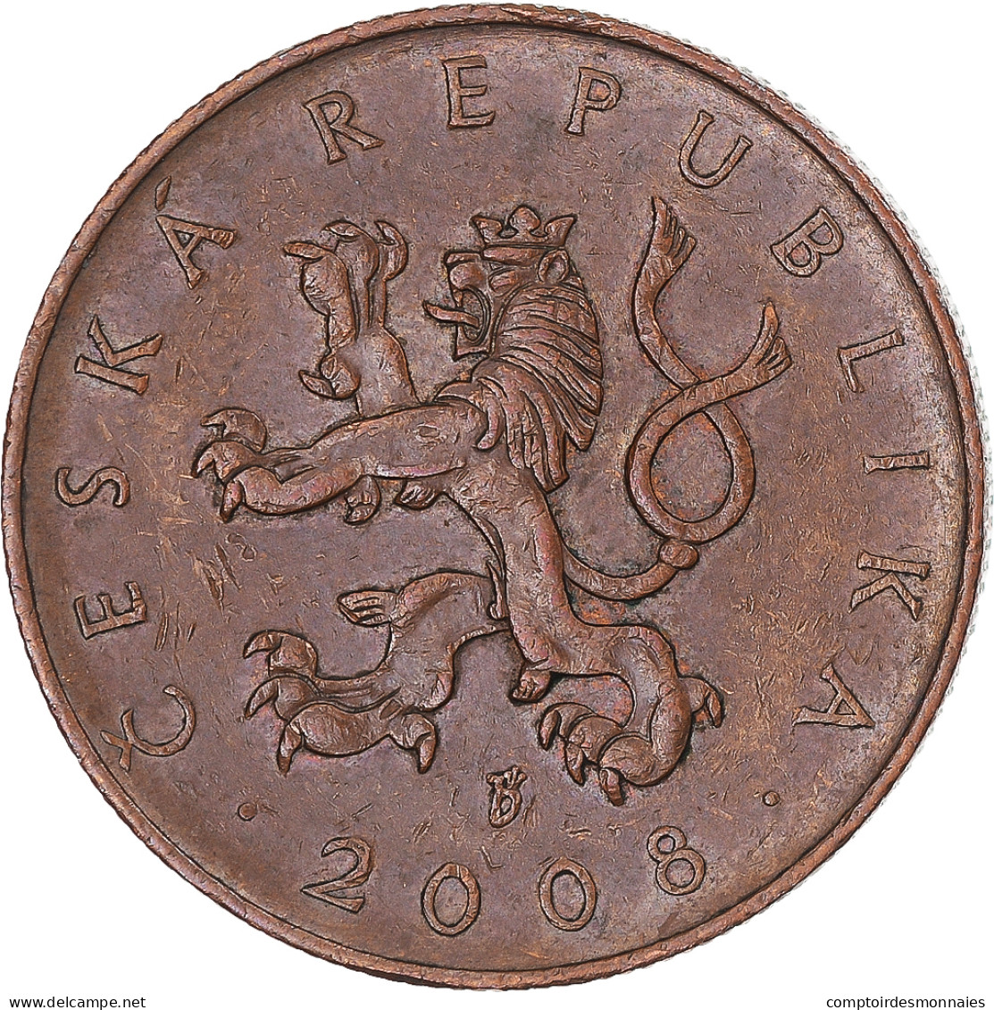 Monnaie, République Tchèque, 10 Korun, 2008, SUP, Cuivre Plaqué Acier, KM:4 - Czech Republic