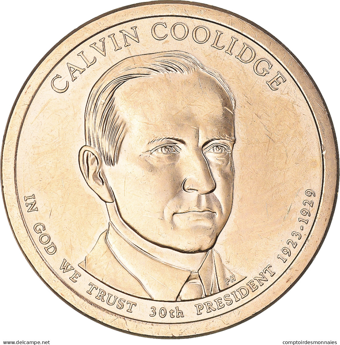 Monnaie, États-Unis, Calvin Coolidge, Dollar, 2014, Philadelphie, SUP+ - 2007-…: Presidents