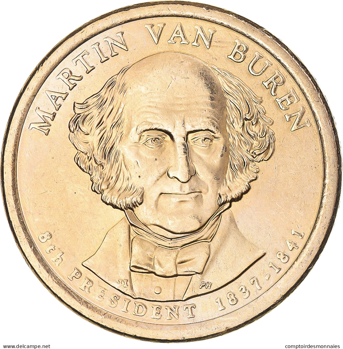 Monnaie, États-Unis, Martin Van Buren, Dollar, 2008, U.S. Mint, Denver, SUP+ - 2007-…: Presidents