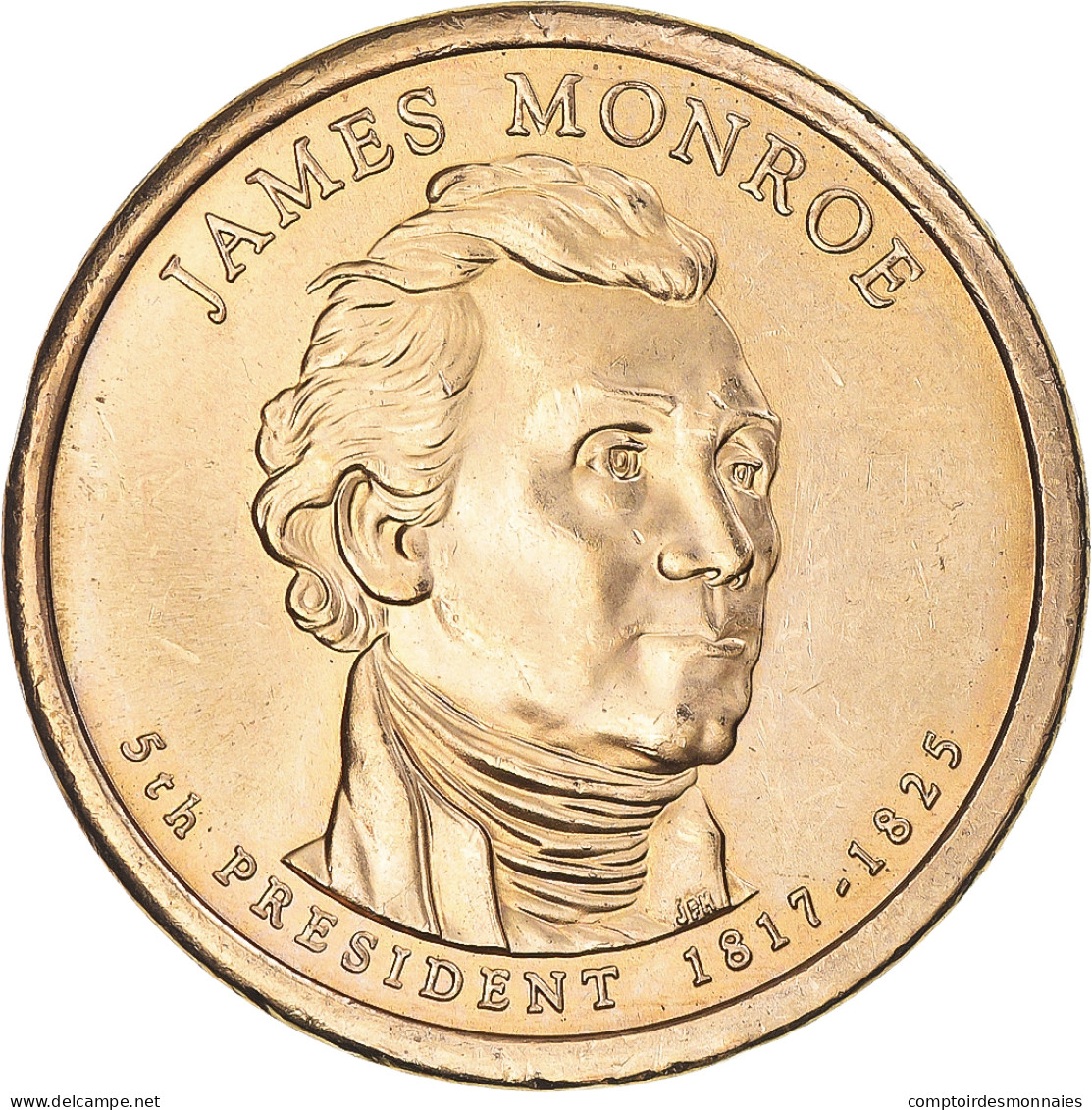 Monnaie, États-Unis, James Monroe, Dollar, 2008, U.S. Mint, Philadelphie, SUP+ - 2007-…: Presidents