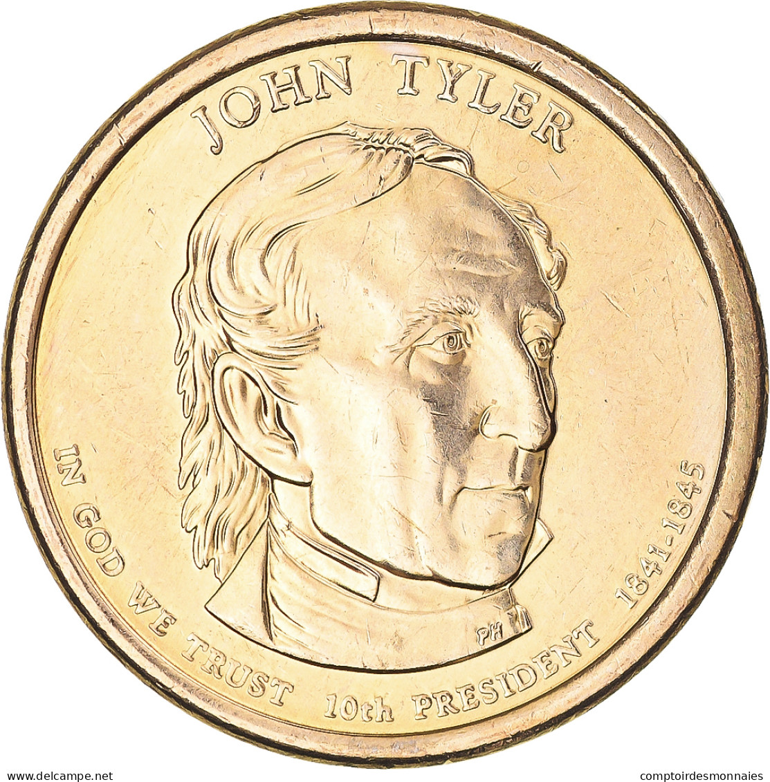 Monnaie, États-Unis, John Tyler, Dollar, 2009, U.S. Mint, Denver, SUP+ - 2007-…: Presidents