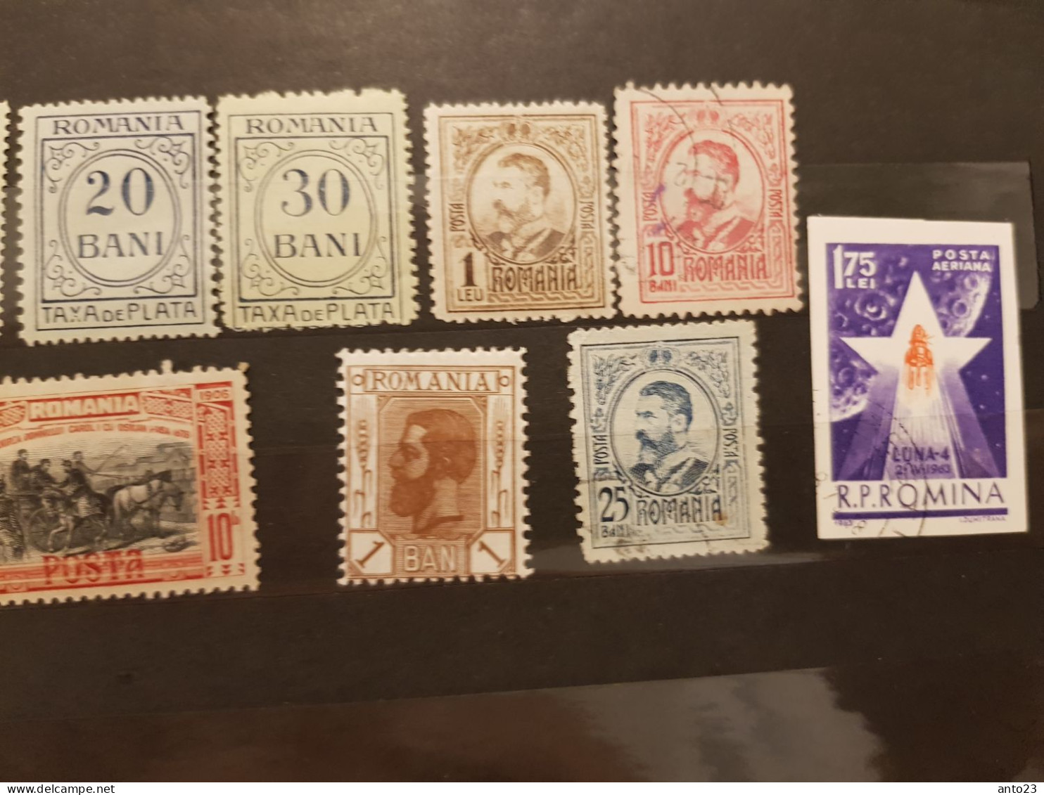 REVENUE STAMPS TAX Stamps ROMANIA 1918-20, FISCAL STAMP,TAXA DE PLATA / Autres Timbres Lot De 11 Timbres - Ongebruikt