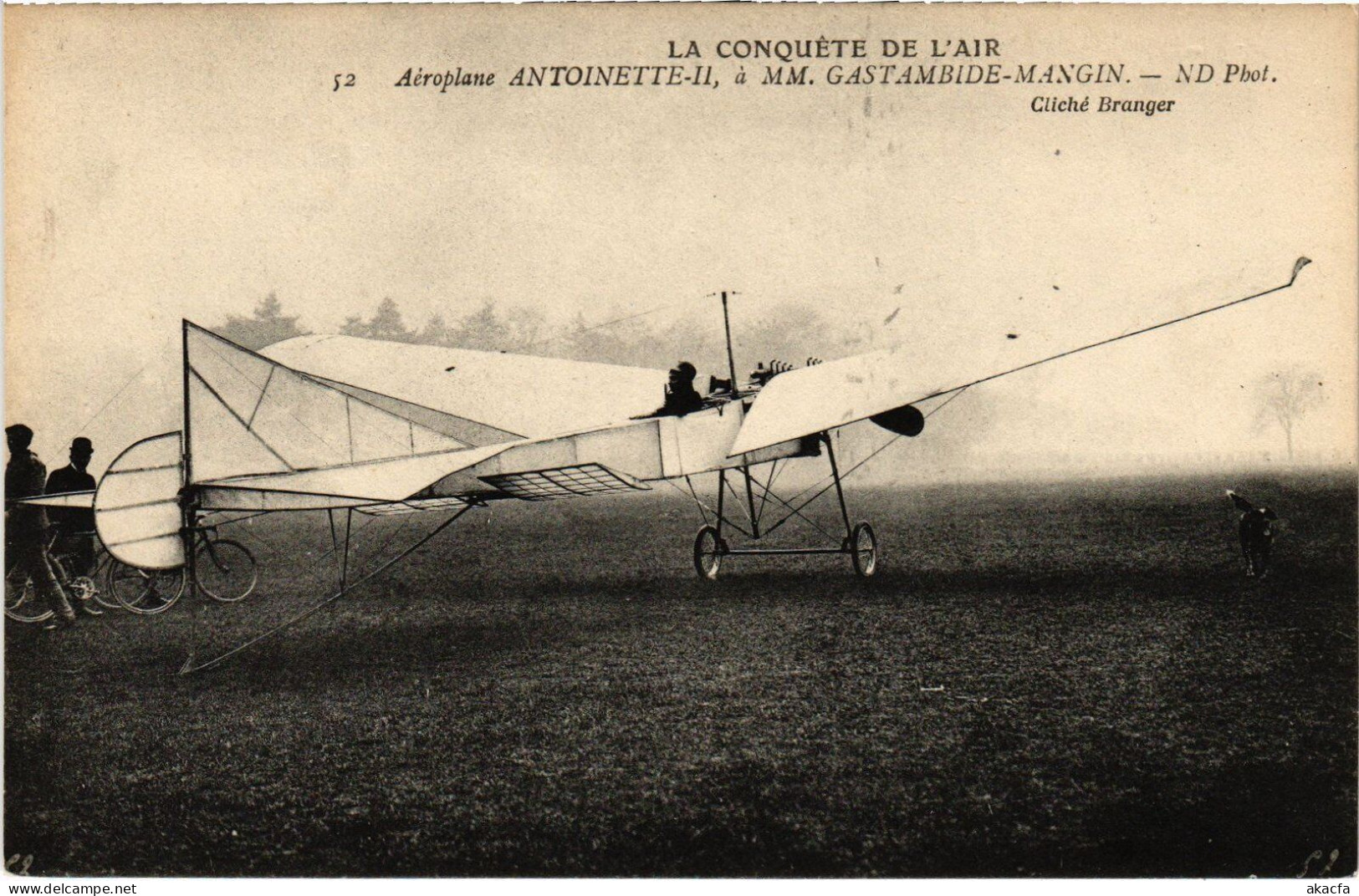 PC PILOTE GASTAMBIDE-MANGIN AEROPLANE ANTOINETTE AVIATION AIRCRAFT (a39286) - Aviateurs