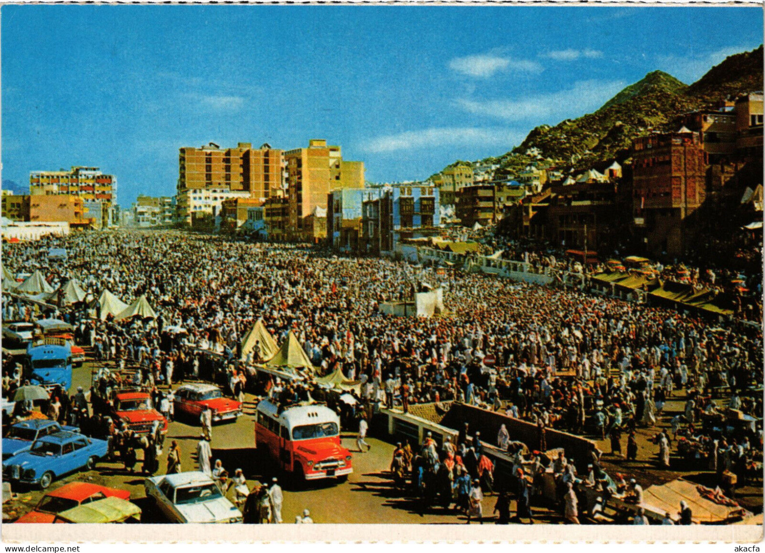 PC SAUDI ARABIA, MINA, GENERAL VIEW OF DEVILS IN MINA, Modern Postcard (b48093) - Arabie Saoudite