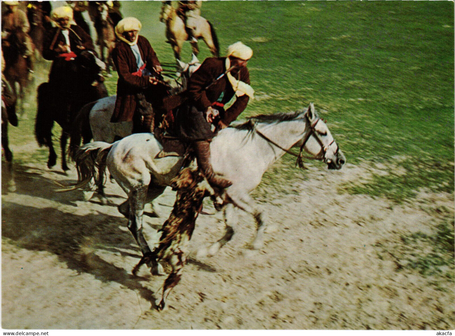 PC AFGHANISTAN, BUZKASHI, GOAT PULLING, NATIONAL SPORT, Modern Postcard (b48148) - Afghanistan