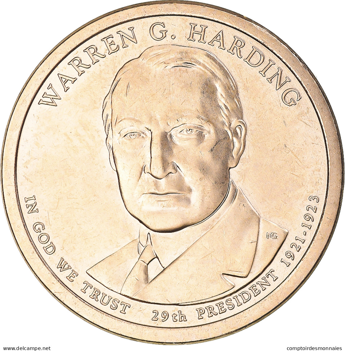 Monnaie, États-Unis, Warren G. Harding, Dollar, 2014, Philadelphie, SUP+ - 2007-…: Presidents