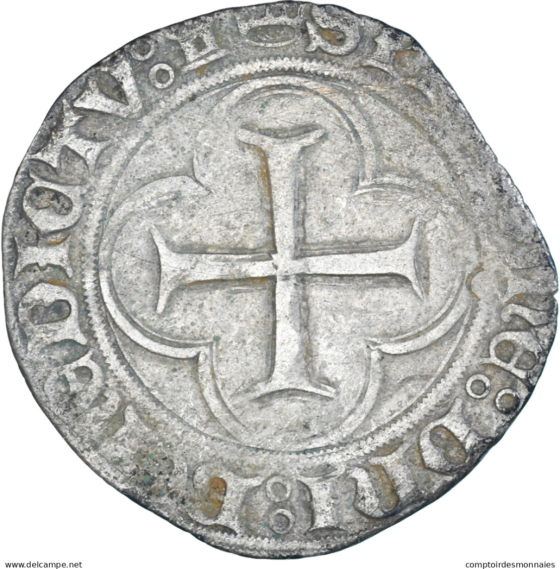 Monnaie, France, Louis XI, Blanc Au Soleil, 1461-1483, Tours, TB+, Billon - 1461-1483 Louis XI. Le Prudent