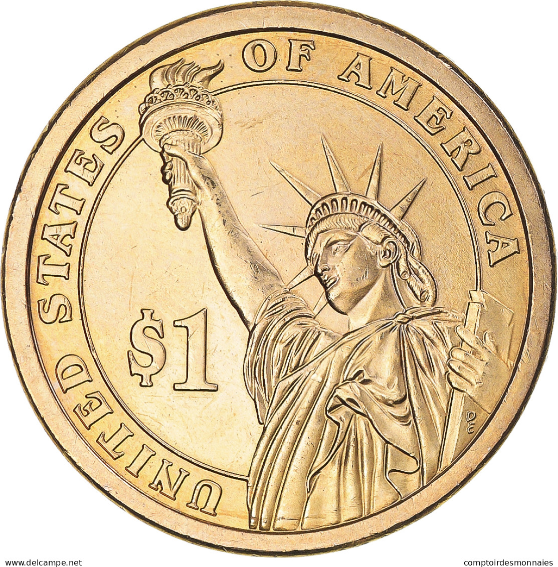 Monnaie, États-Unis, John Adams, Dollar, 2007, U.S. Mint, Philadelphie, SUP+ - 2007-…: Presidents