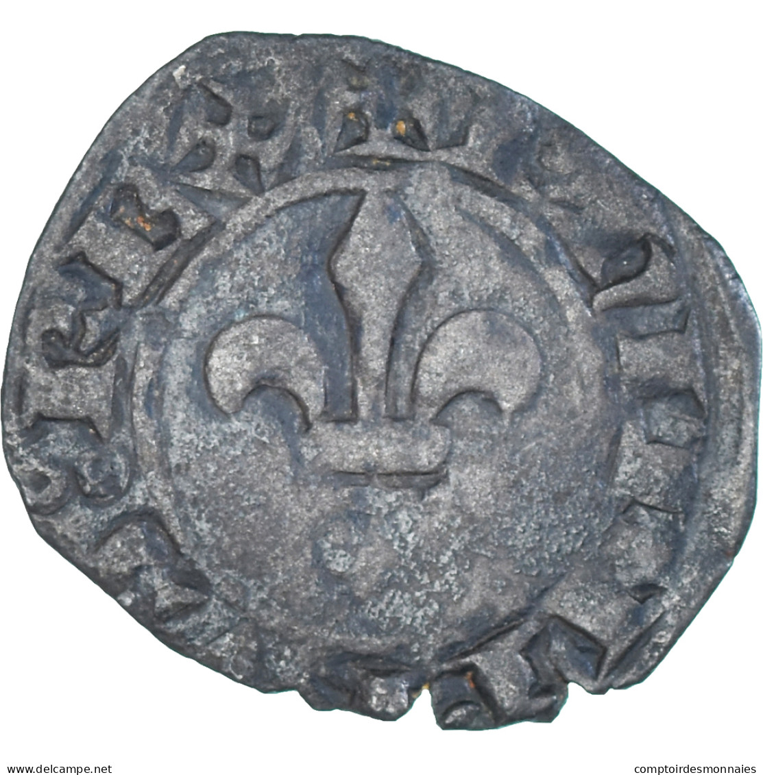 Monnaie, France, Philippe VI, Double Parisis, 1328-1350, TB+, Billon - 1328-1350 Philip VI The Forunate