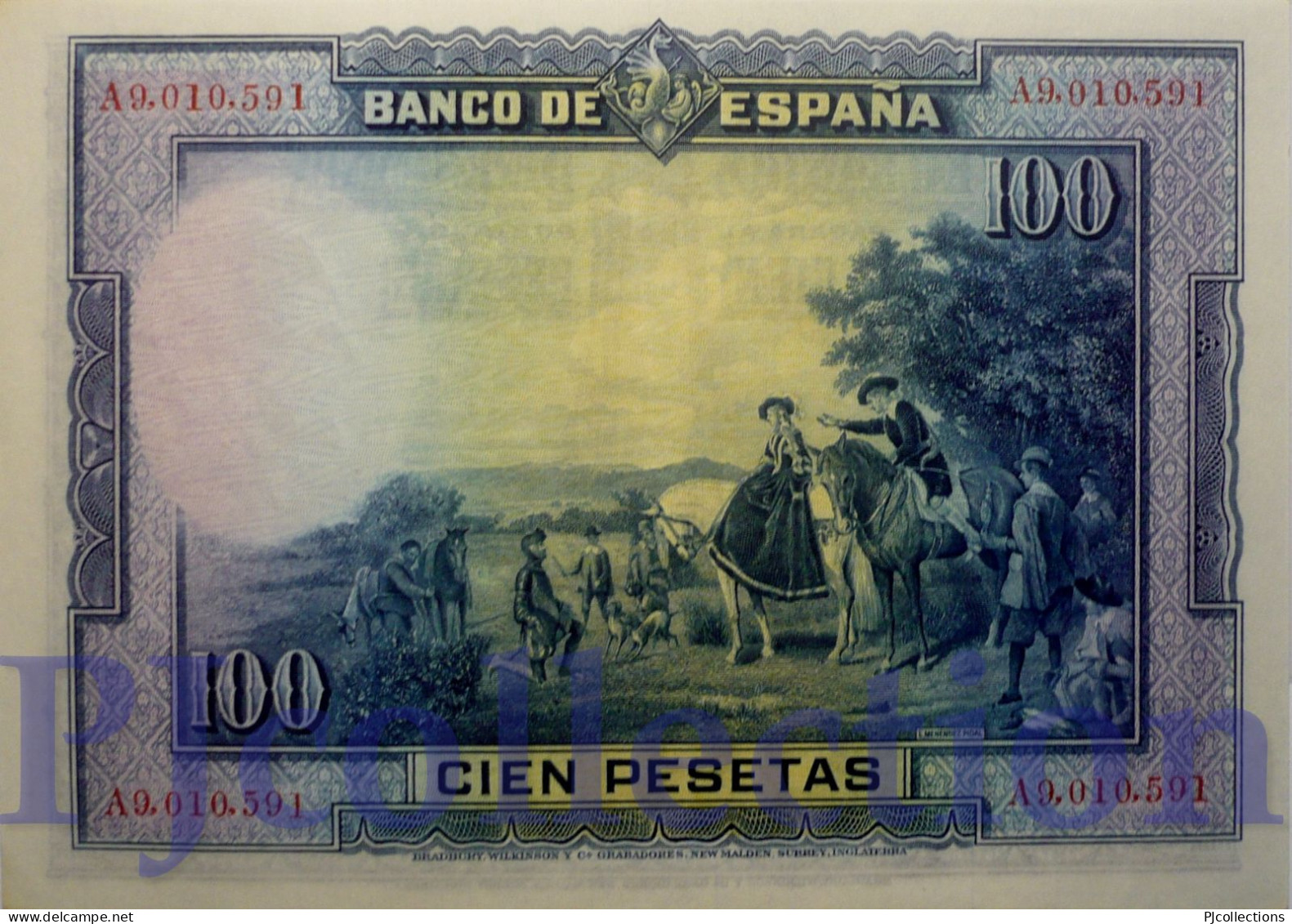 SPAIN 100 PESETAS 1928 PICK 76a AUNC - 100 Peseten