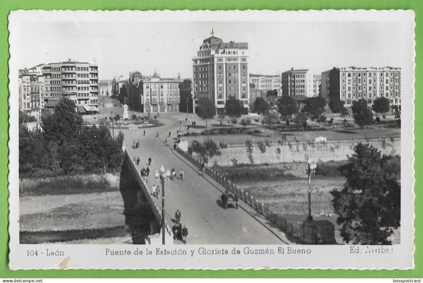 Léon - Puente De La Estación Y Glorieta De Guzmán El Bueno - España - León