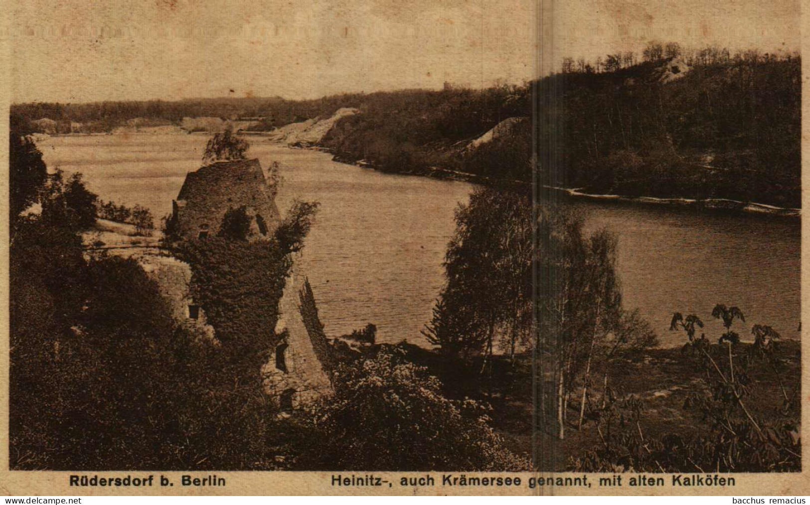 RÜDERSDORF Bei BERLIN  Heinitz-, Auch Krämersee Genannt, Mit Alten Kalköfen - Rüdersdorf