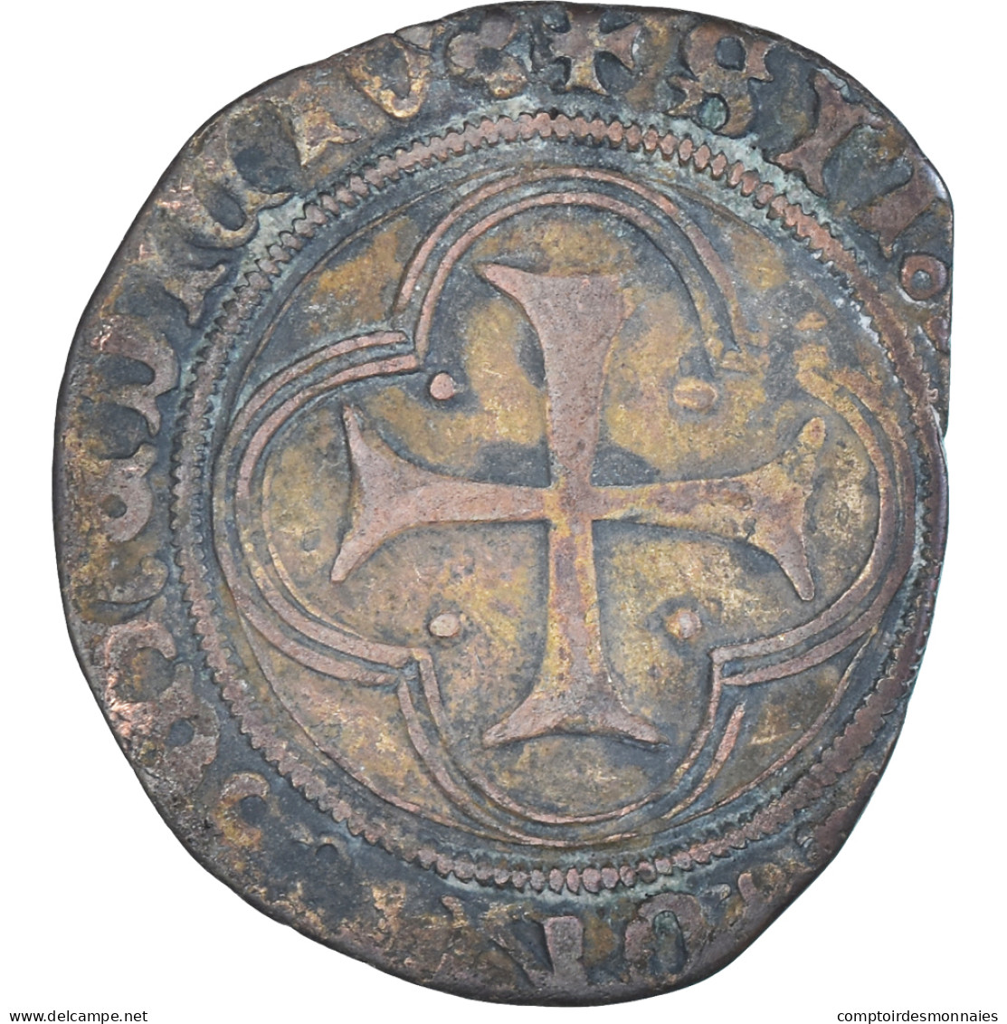 Monnaie, France, Louis XI, Blanc Au Soleil, 1461-1483, Faux D'époque, TB+ - 1461-1483 Louis XI. Le Prudent