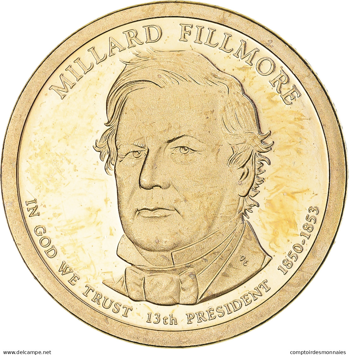 Monnaie, États-Unis, Millard Fillmore, Dollar, 2010, San Francisco, Satin - 2007-…: Presidents