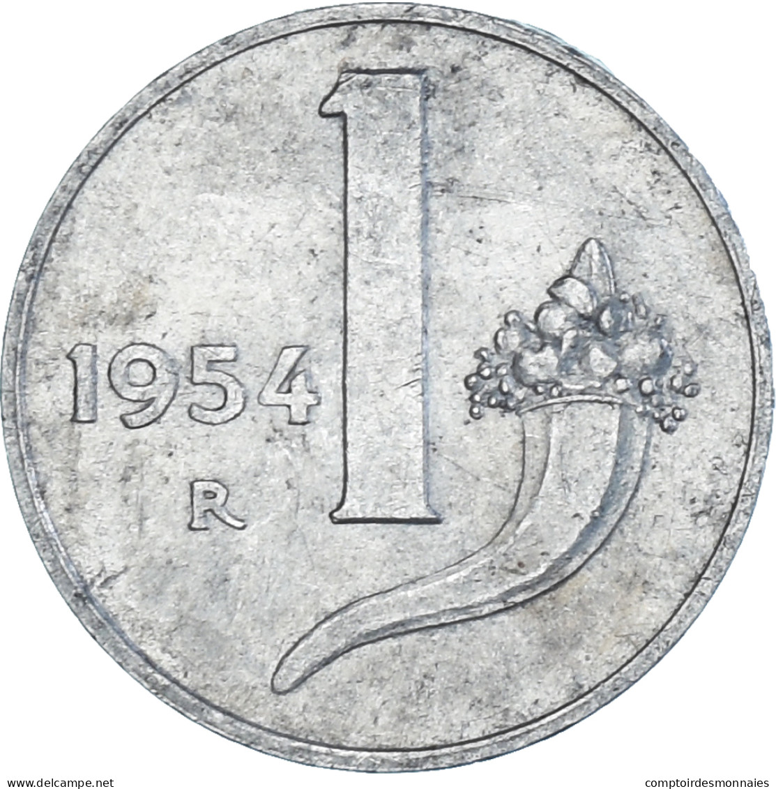 Monnaie, Italie, Lira, 1954, Rome, TTB, Aluminium, KM:91 - 1 Lire